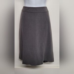 Covington Stretch Grey A Line Skirt 12 Lined